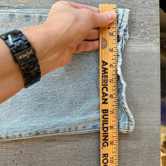 Leiv's Ribcage Straight Ankle Jeans Premium Denim Medium Wash 27 - Picture 15 of 16